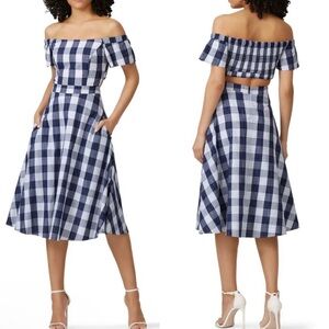 Adelyn Rae Plaid Midi Dress